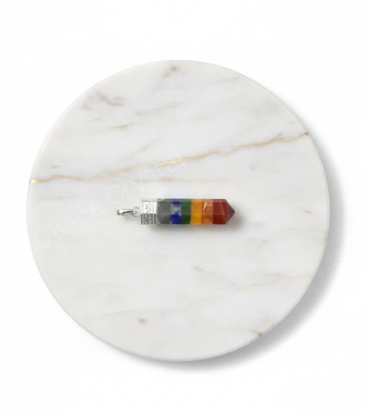 7 chakra pencil pendant